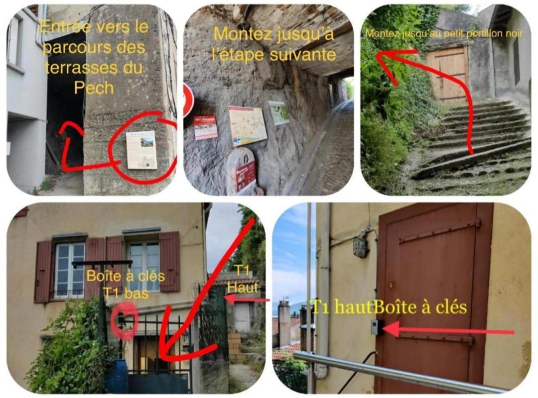 Hebergements Entiers Two Homes T1 Bas Or T1 Haut -Aux Terrasses Du Pech 富瓦 外观 照片